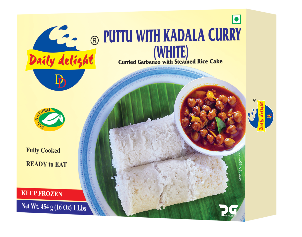 Puttu With Kadala Curry (White) – Daily Delight